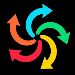 Ícone de Arrow Curve: Out Flow Puzzle